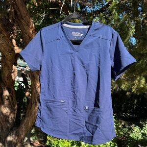 Fabletics Navy Blue Women's Scrub Top